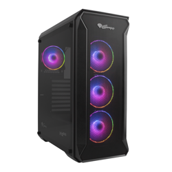 Genesis Mid-Tower IRID 505 Black with RGB Light