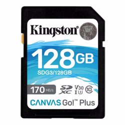 Kingston 128GB SDHC Canvas Go! Plus (SDG3/128GB)