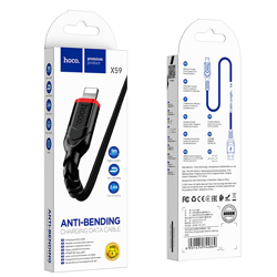 USB კაბელი Hoco X59 For iphone Black
