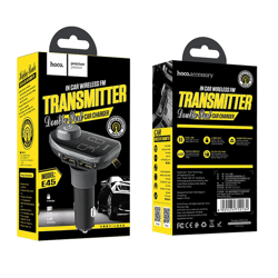 მანქანის დამტენი/FM transmitter Hoco E45 