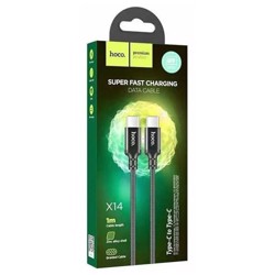 Hoco X14 Double Speed Type-C to Type-C 60W Charging Data Cable