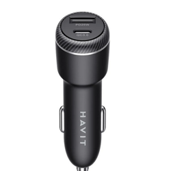 HAVIT car charger ST840 PD+QC3.0 1xUSB 1xUSB-C, + cable USB-C - USB-C