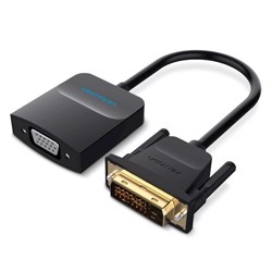 VENTION EBBBB DVI to VGA Converter 0.15M Black Metal Type