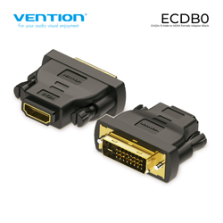 ადაპტერი VENTION ECDB0 DVI(24+1) Male to HDMI Female Adapter Black