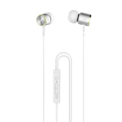 Hoco Ice Rhyme Wire Control Earphones with Mic M42 Silver