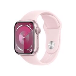 Apple Watch Series 9 GPS 41mm Pink Aluminum Case With Light Pink Sport Band MR933 S/M