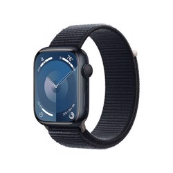 Apple Watch Series 9 GPS 45mm Midnight Aluminum Case With Midnight Sport Loop MR9C3