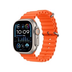 Apple Watch Ultra 2 49mm Titanium Orange Ocean Band MREH3