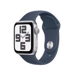 Apple Watch Series SE 2 GPS 2023 40mm Silver Aluminum Case With Storm Blue SB MRE13 S/M